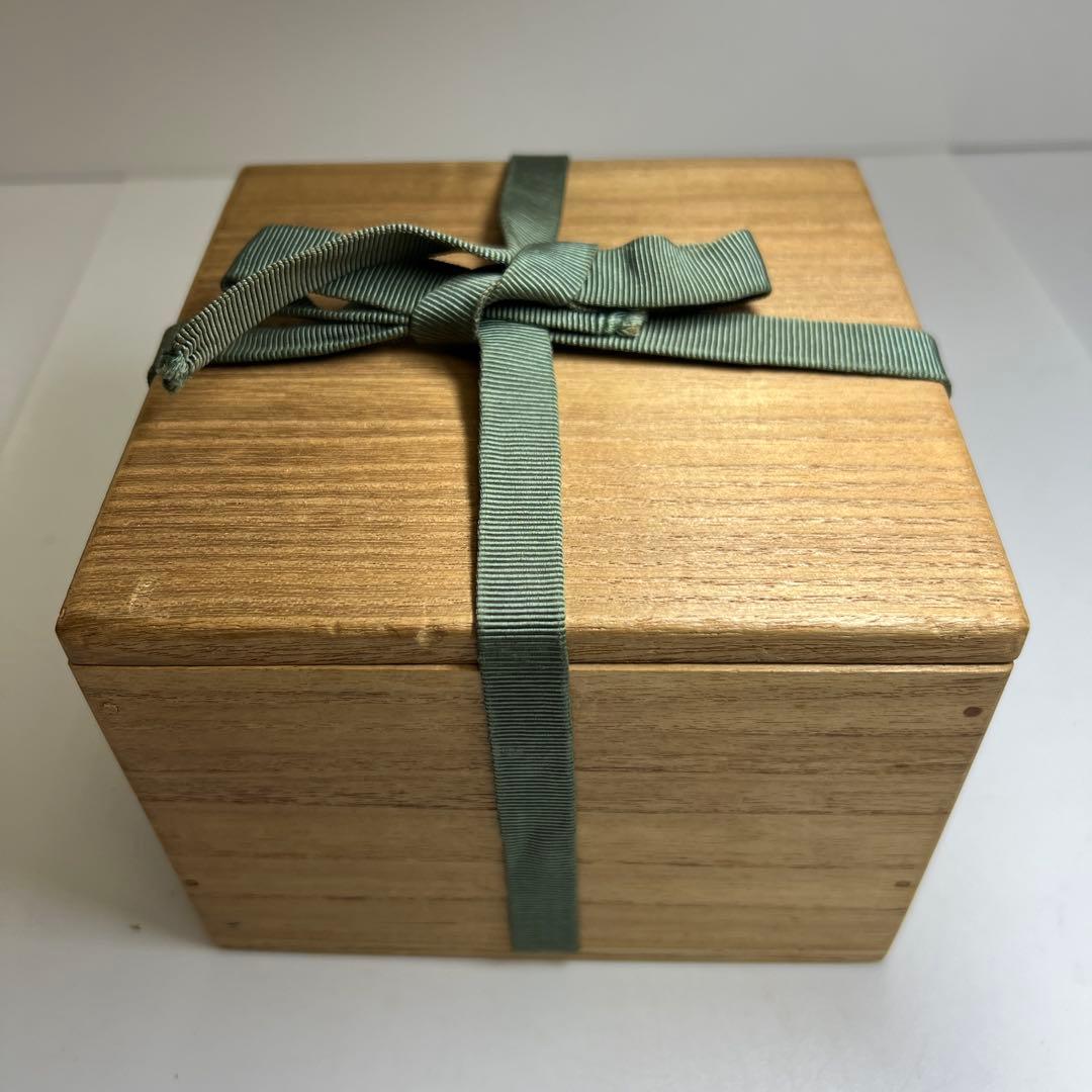 名工　宮川香雲　仁清写菊絵茶碗　極〆箱　※箱底に銘　東Y8-0113☆2F