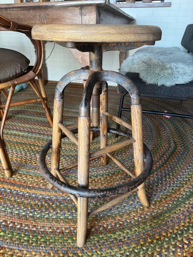 ひぐ　クラッシュゲート　ノットアンティークス　トロイ　バースツール　チェア