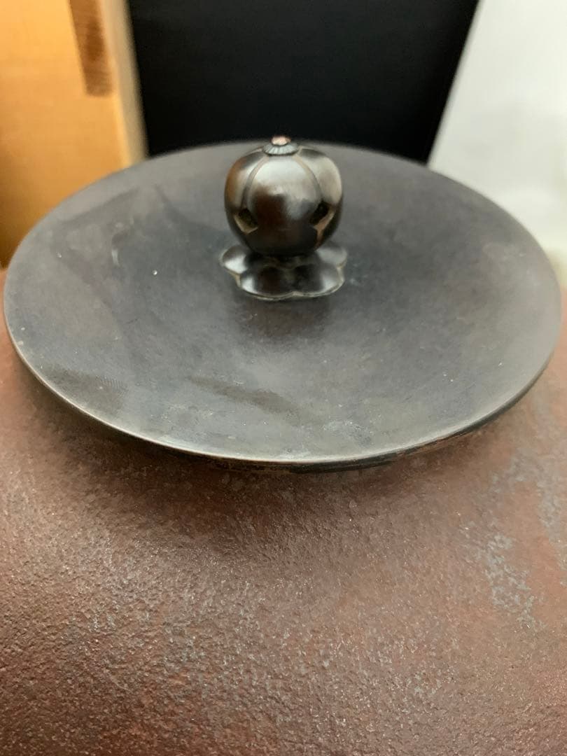 茶道具　真形釜　高橋敬典造　浜松文　浜松地紋　茶釜　栞共箱付き