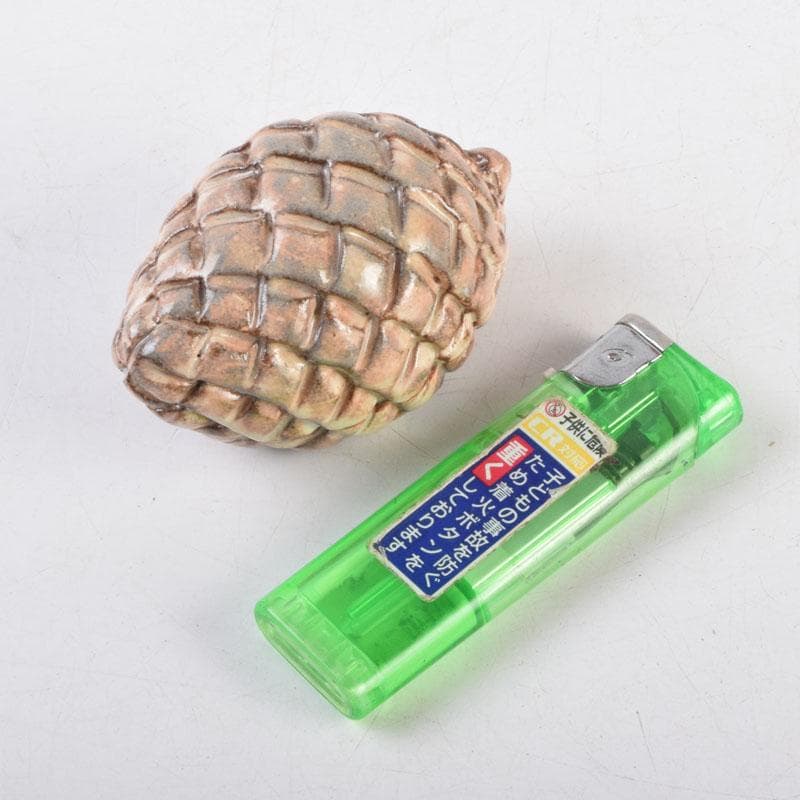 茶道具　萩焼　十三代　田原陶兵衛造　松実香合　共布共箱　V　8997