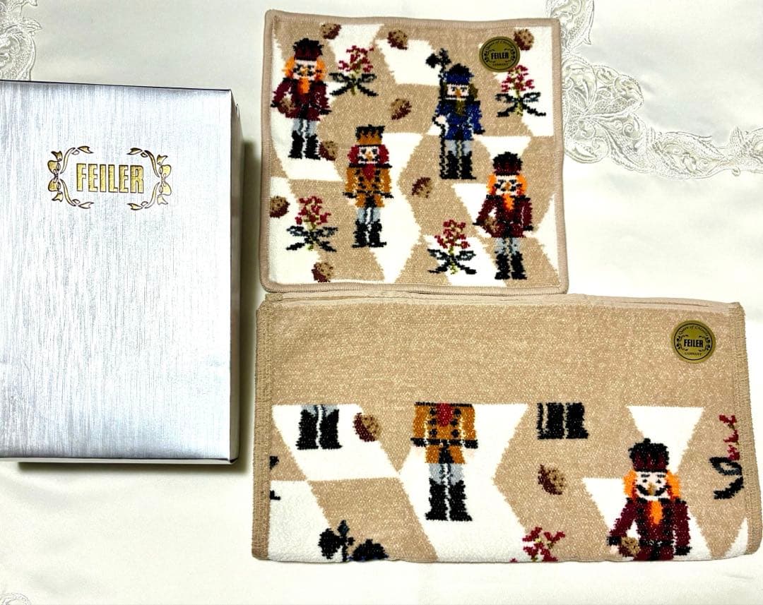 フェイラー　くるみ割り人形　タオル2枚セット