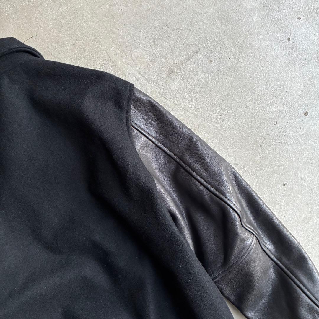 MR.OLIVE / SKOOKUM JACKET レザー スタジアムジャケット