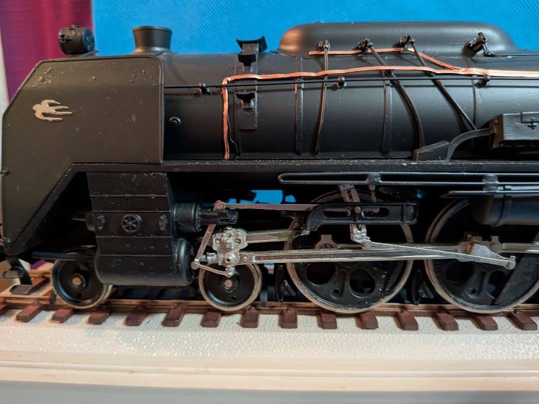 蒸気機関車Ｃ６２金属製ビッグスケールサイズ全長５０センチ約２Kg飾りオブジェ置物