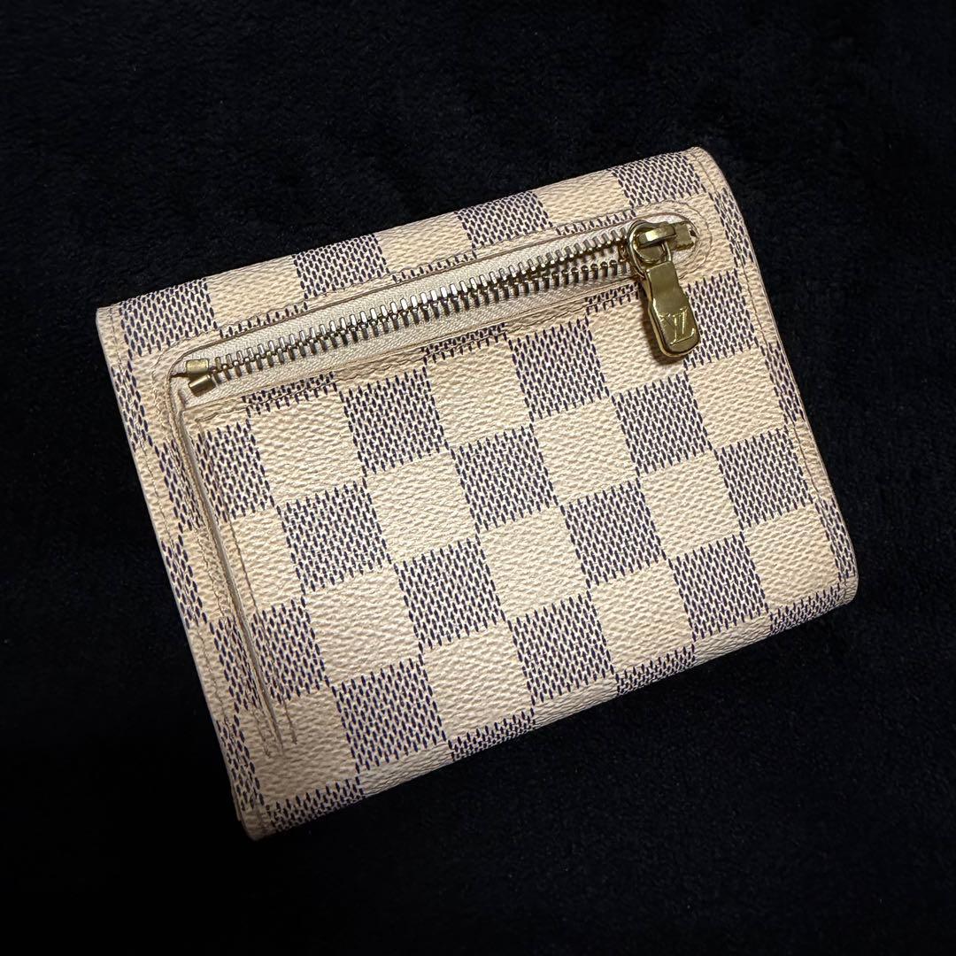 ルイヴィトン ダミエアズール ポルトフォイユ コアラ 三つ折り財布 N60013