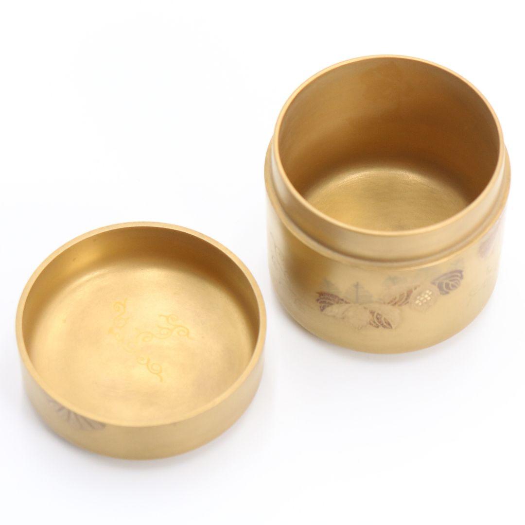 久世宗春作 高台寺蒔絵茶入 中次 棗 茶器 共箱 茶道具　SU52　1F28