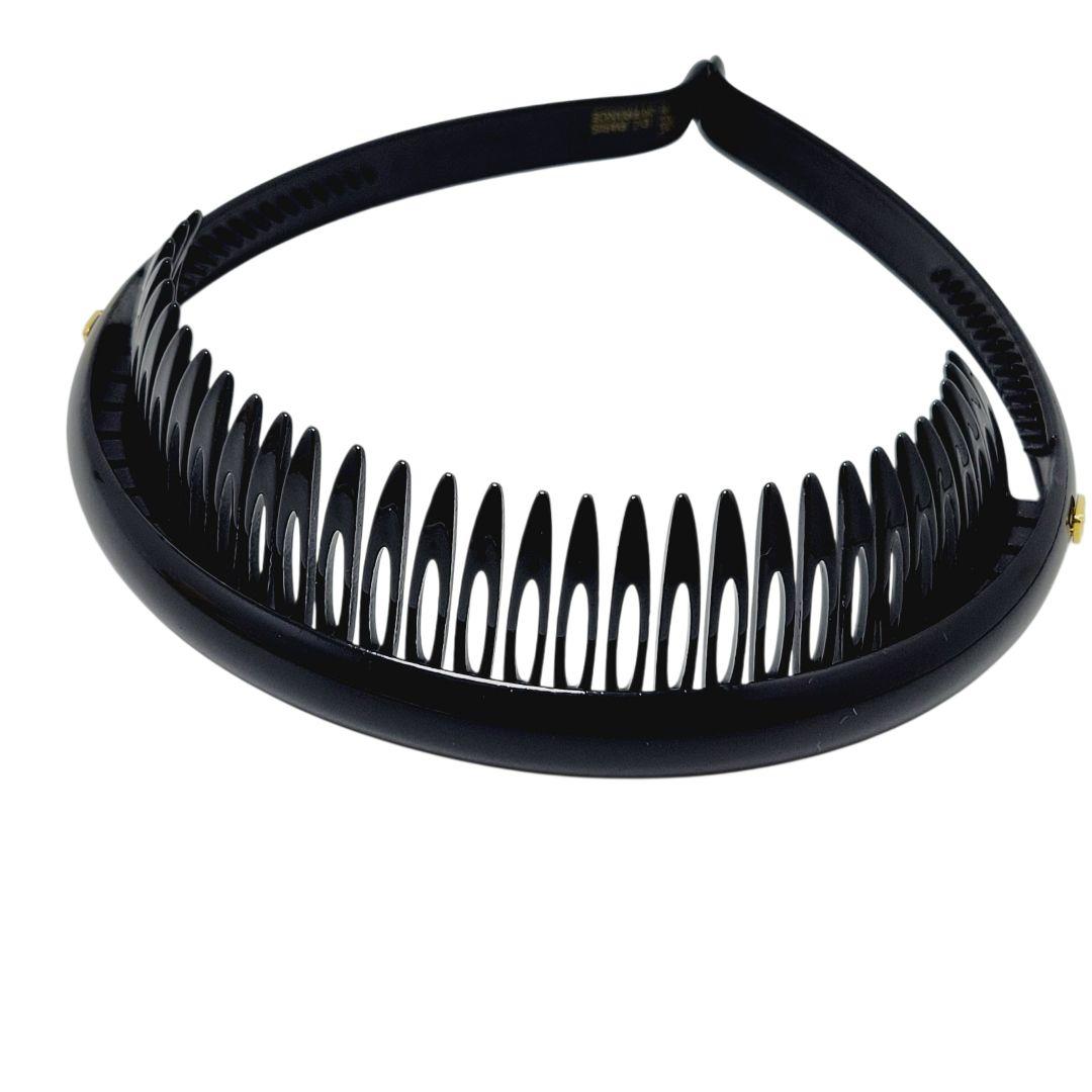 【極美品】ALEXANDRE DE PARIS カチューシャ コーム付 ブラック