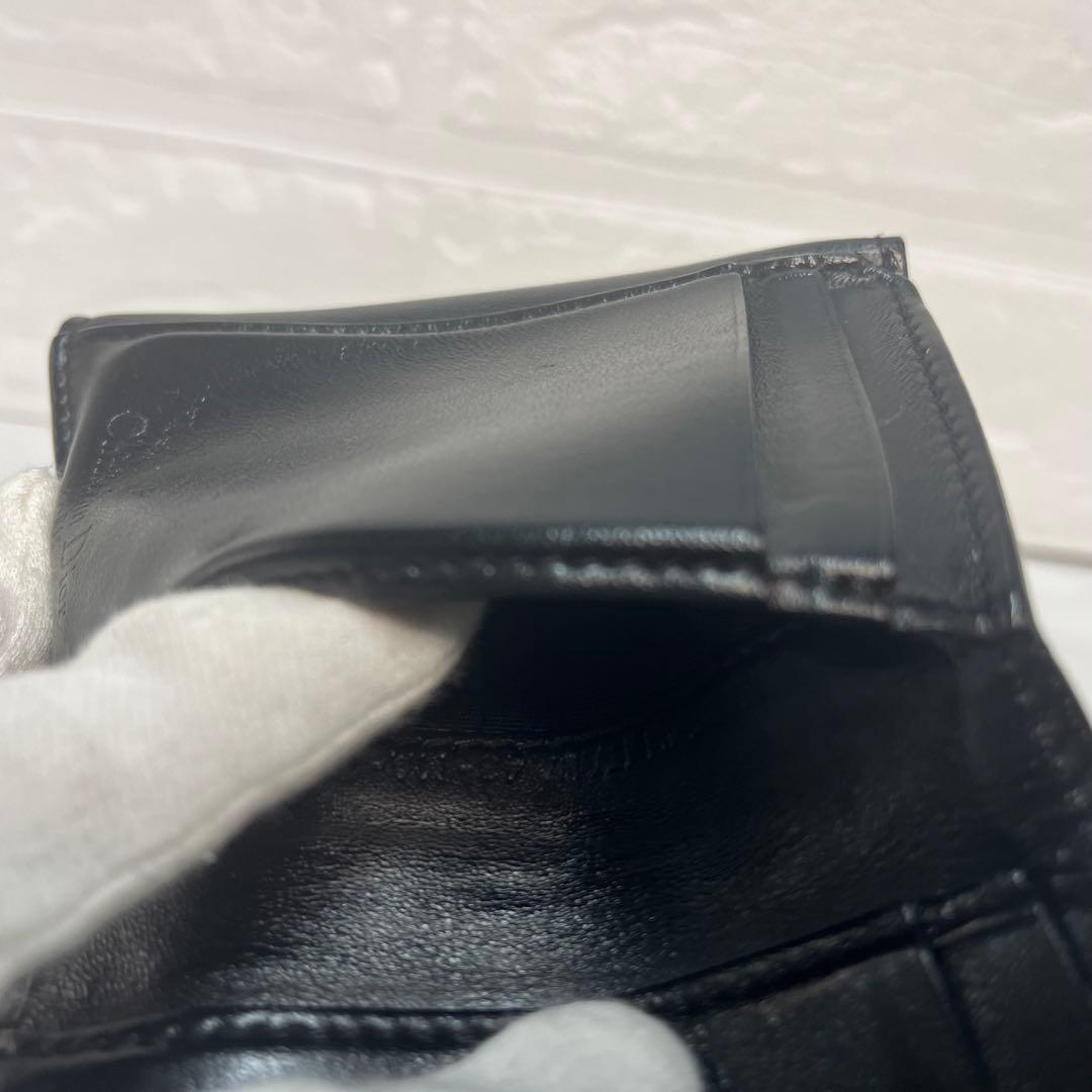 Dior 財布 レディディオール カナージュ ロータスウォレット エナメル 三折