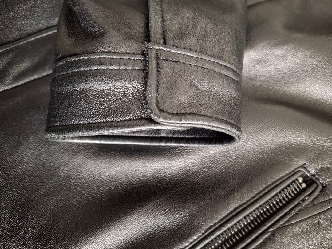 nano・universeシングルライダースジャケット 羊革 サイズL　美品