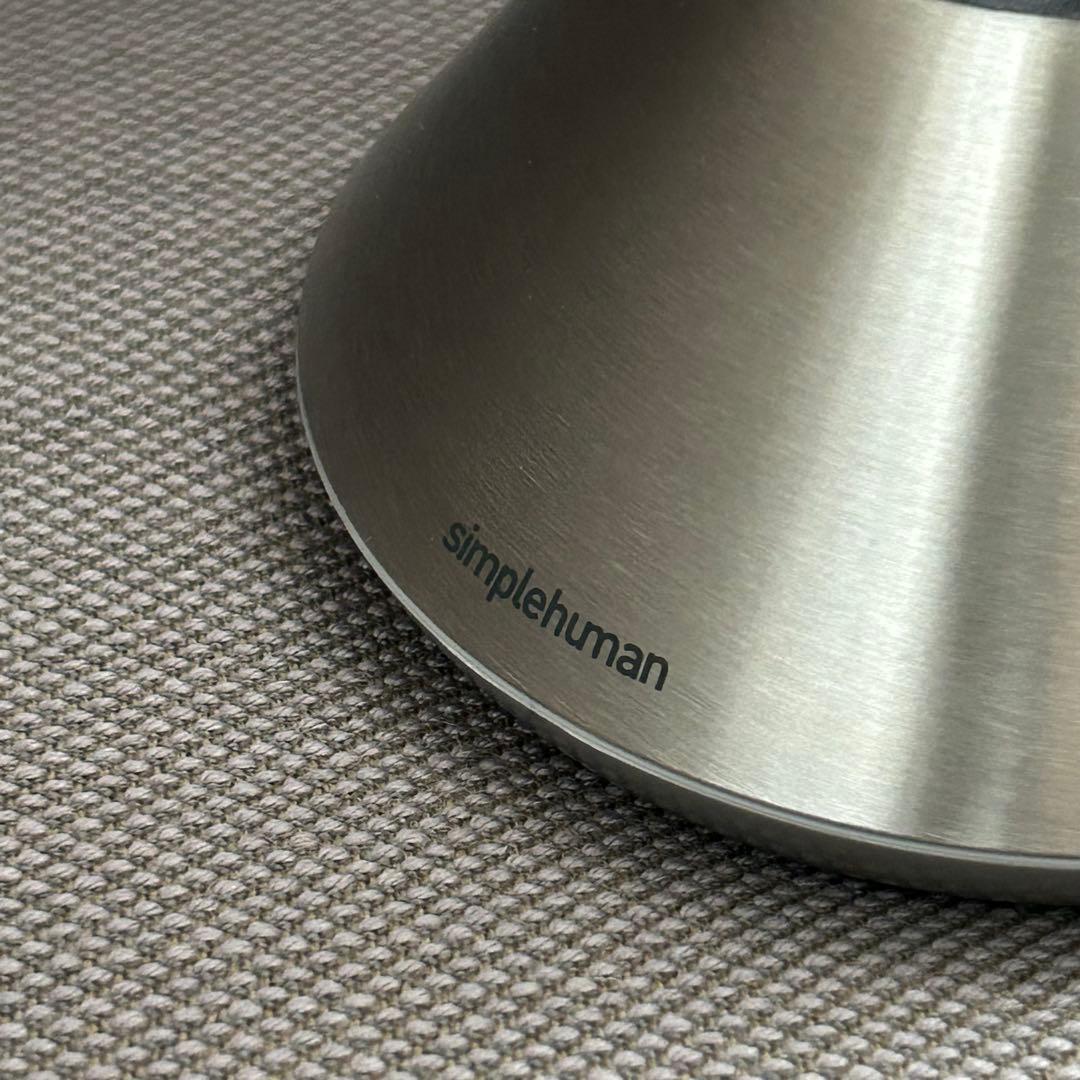 美品 simplehuman ライト付き ミラー 鏡 5倍 シンプルヒューマン