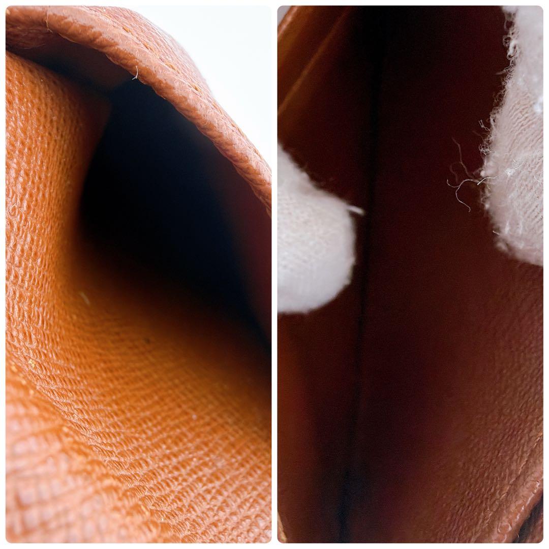 【美品】ルイヴィトン モノグラム　ミュルティプル　二つ折り財布　ブラウン