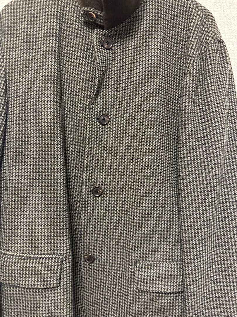 美品　激レア【Y's for men コート】千鳥格子柄ハウンド‐トゥース