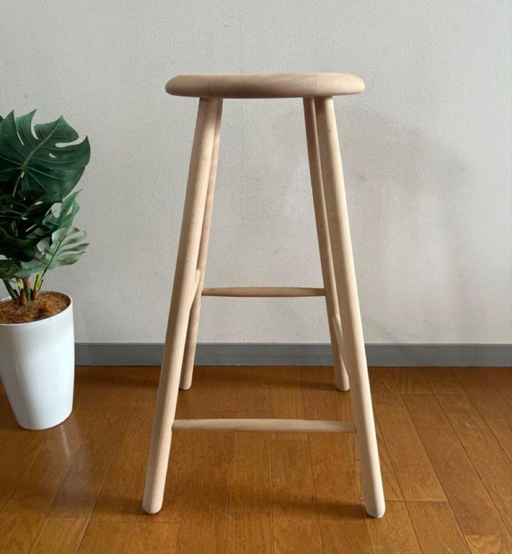 ノルディック スツール　③ 北欧モダン　デンマーク　ミッドセンチュリー　ビーチ材