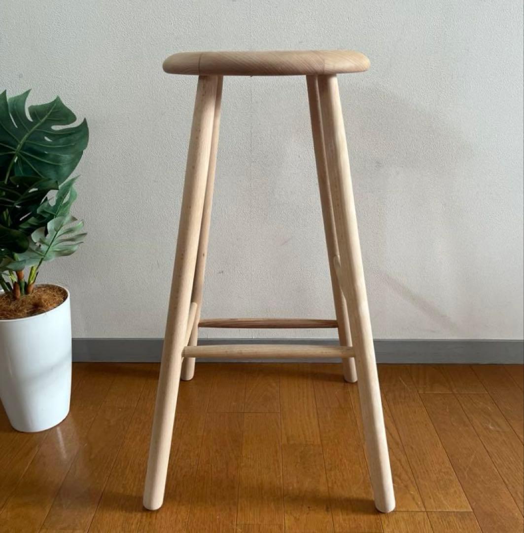 ノルディック スツール　③ 北欧モダン　デンマーク　ミッドセンチュリー　ビーチ材
