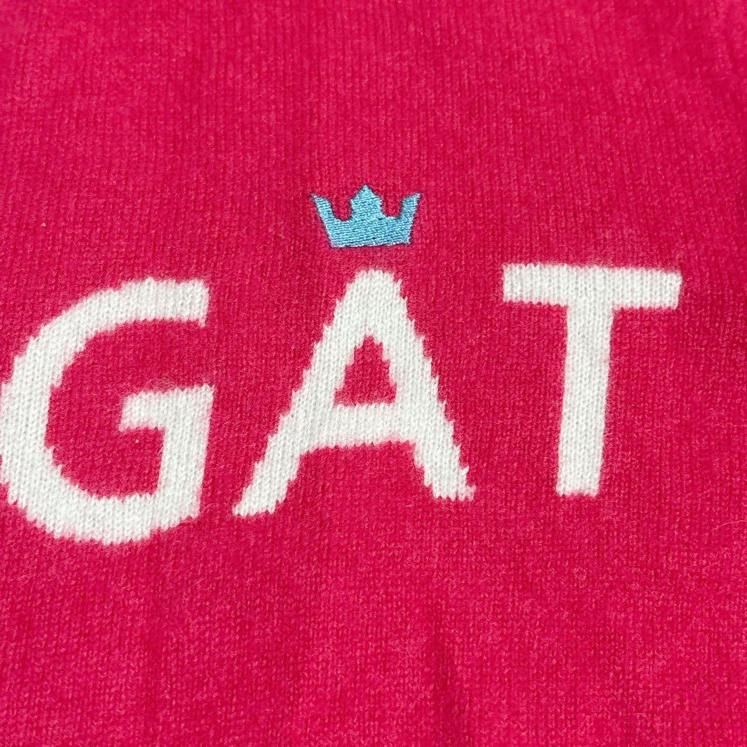 パーリーゲイツ　カシミヤ100% ジップアップニット　ピンク　ロゴ