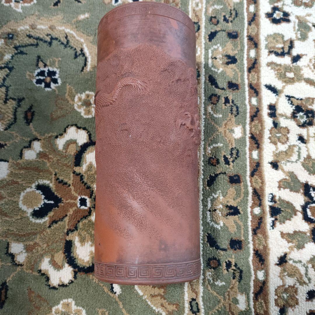 大日本常滑龍工組製 朱泥 雲龍紋 高さ21m