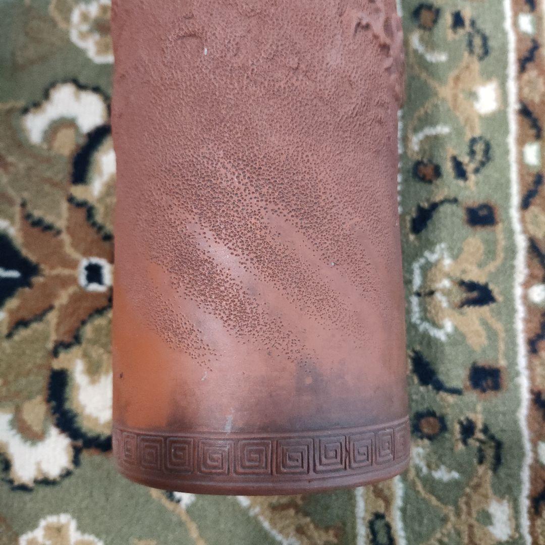 大日本常滑龍工組製 朱泥 雲龍紋 高さ21m