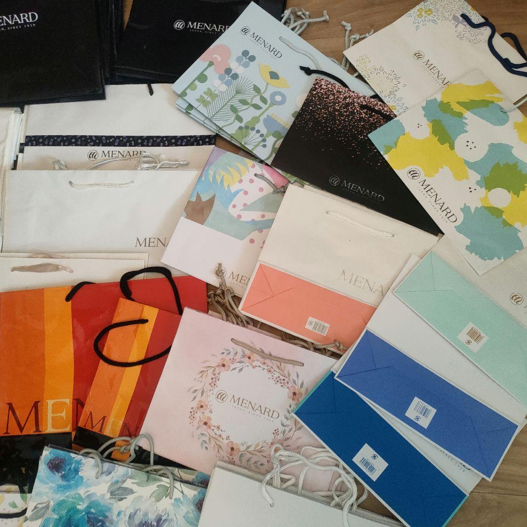 ほとんど新品 MENARD ショップ袋 大量セット 約80点+先着おまけ付き