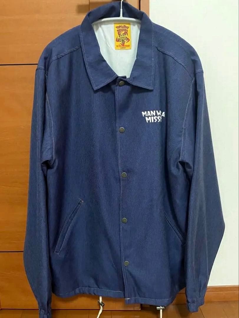 MAN WITH A MISSION デニム風コーチジャケット Lサイズ