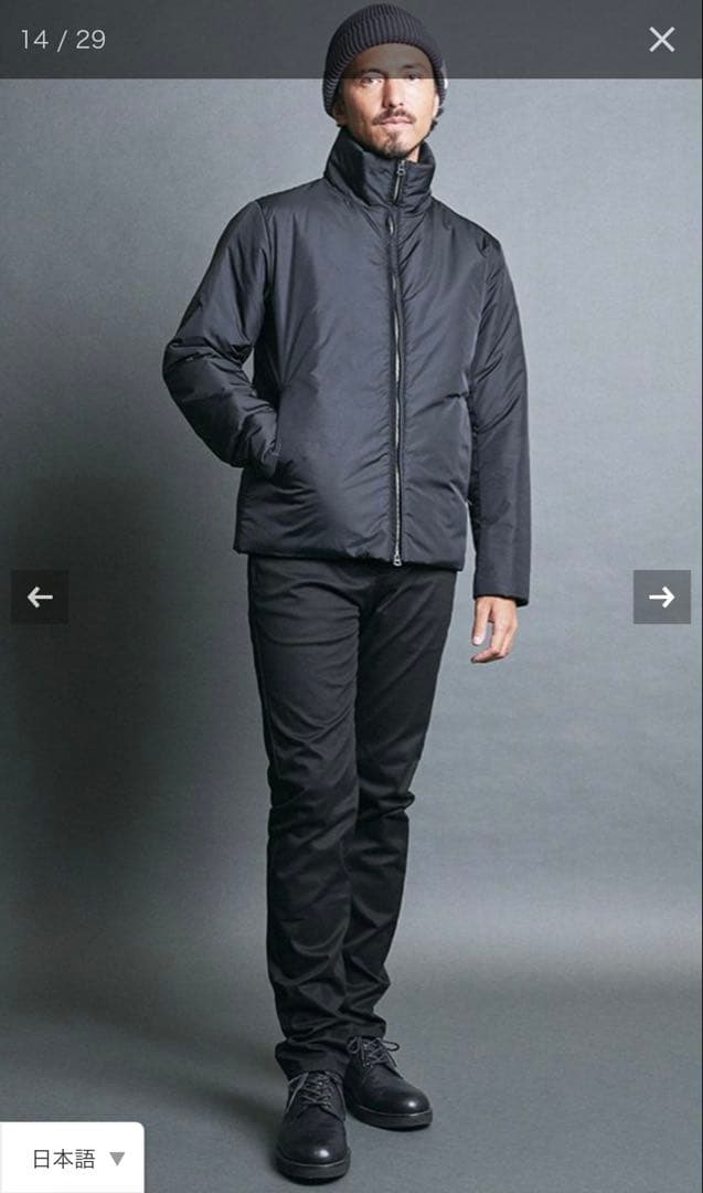 【新品・タグ付き】　Magine 中綿ジャケット　黒　メンズMサイズ