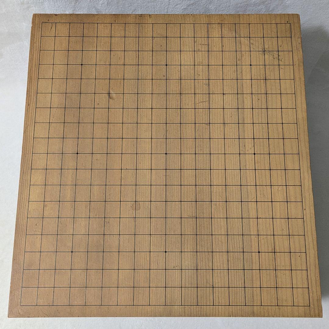極厚5.7寸 足付囲碁盤 柾目 厚さ17.2cm へそあり