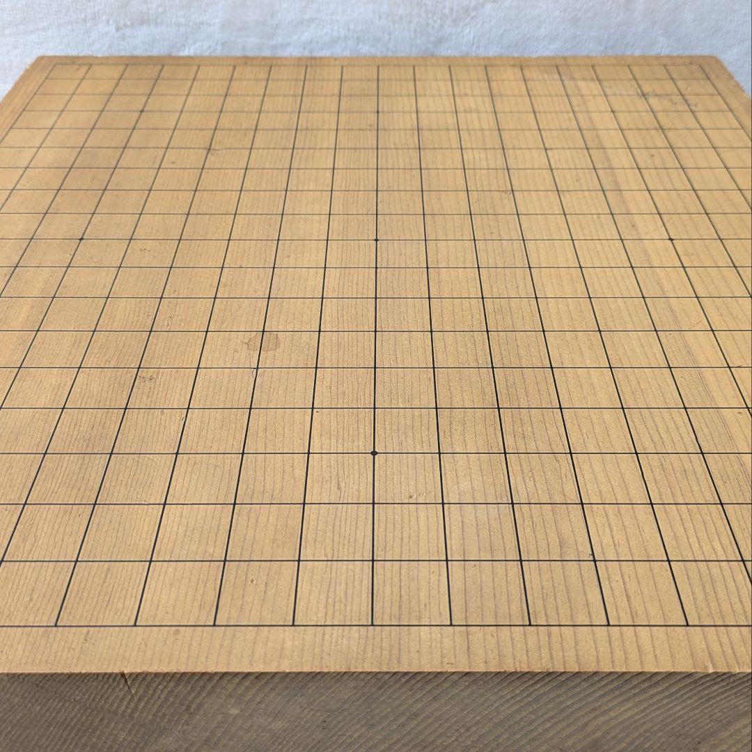 極厚5.7寸 足付囲碁盤 柾目 厚さ17.2cm へそあり