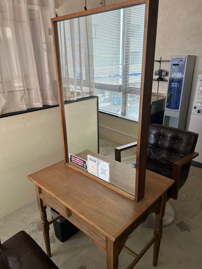 【中古】セット面 美容室 美容師 ドレッサー 両面鏡 #03