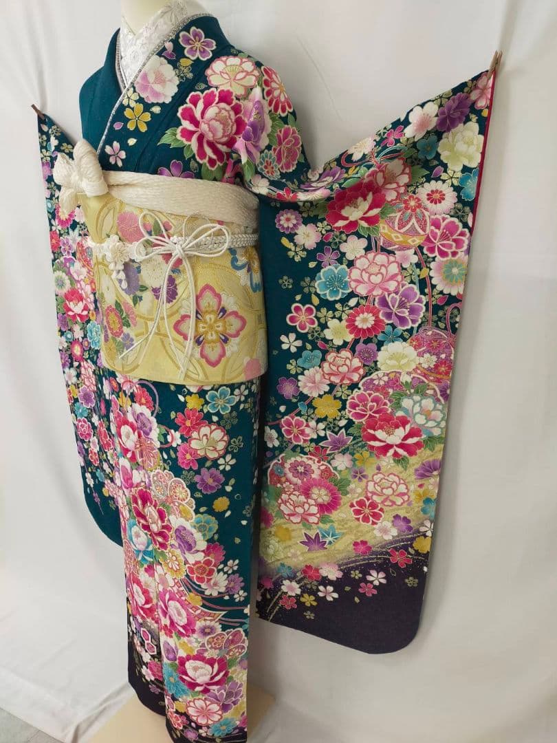 はんぺんさま　美品　正絹　振袖　3点セット