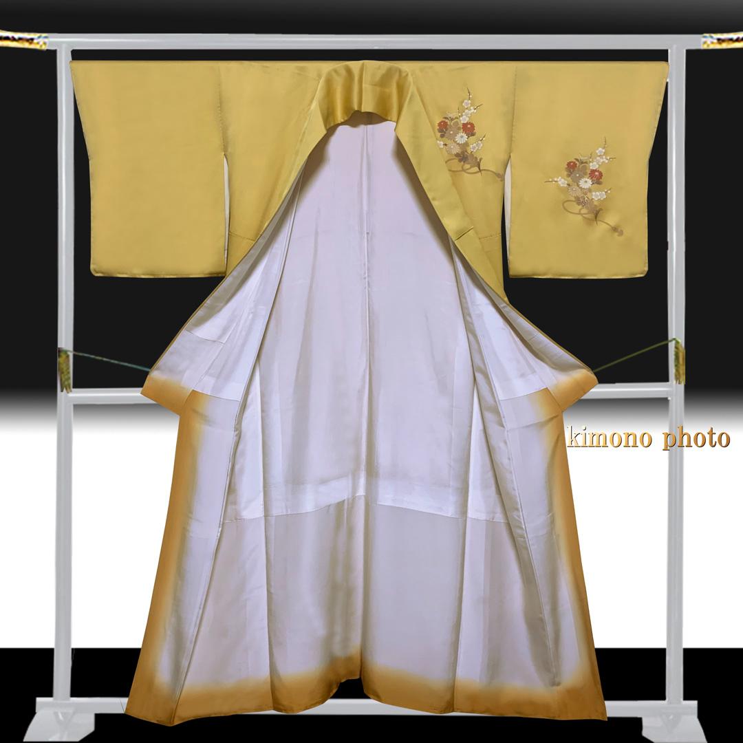 【新品、未使用】正絹【極上逸品】トールサイズ【本金彩手描き友禅】訪問着フルセット