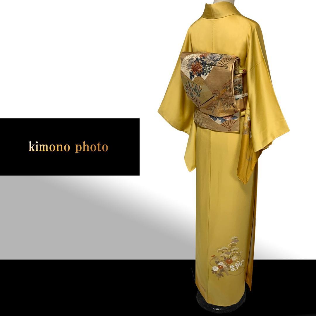 【新品、未使用】正絹【極上逸品】トールサイズ【本金彩手描き友禅】訪問着フルセット