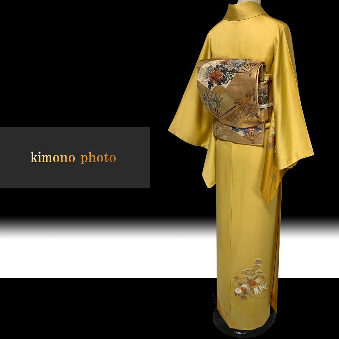 【新品、未使用】正絹【極上逸品】トールサイズ【本金彩手描き友禅】訪問着フルセット