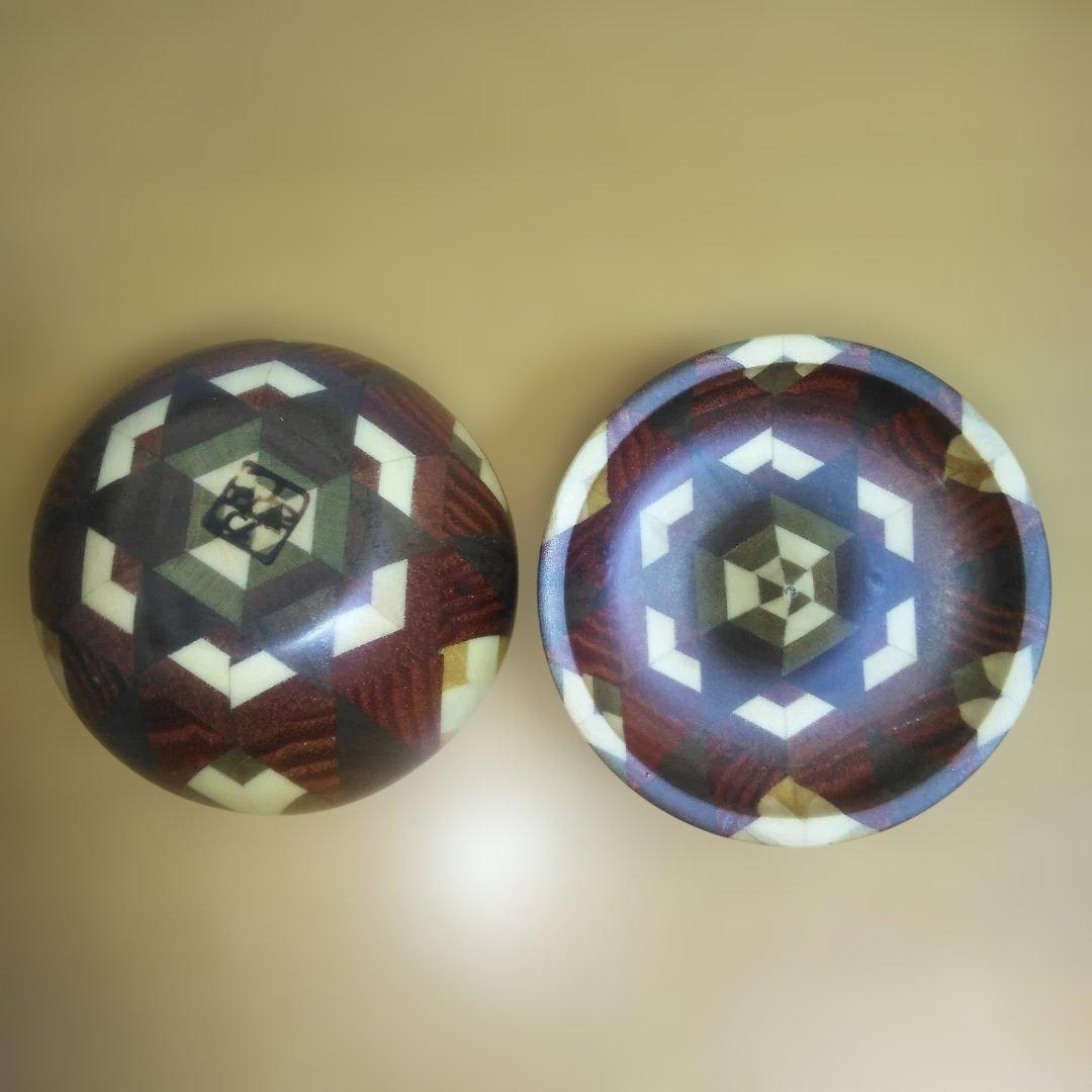 箱根寄木細工 りんご 小物入れ アクセサリーケース 工芸品 民芸品 木工 林檎