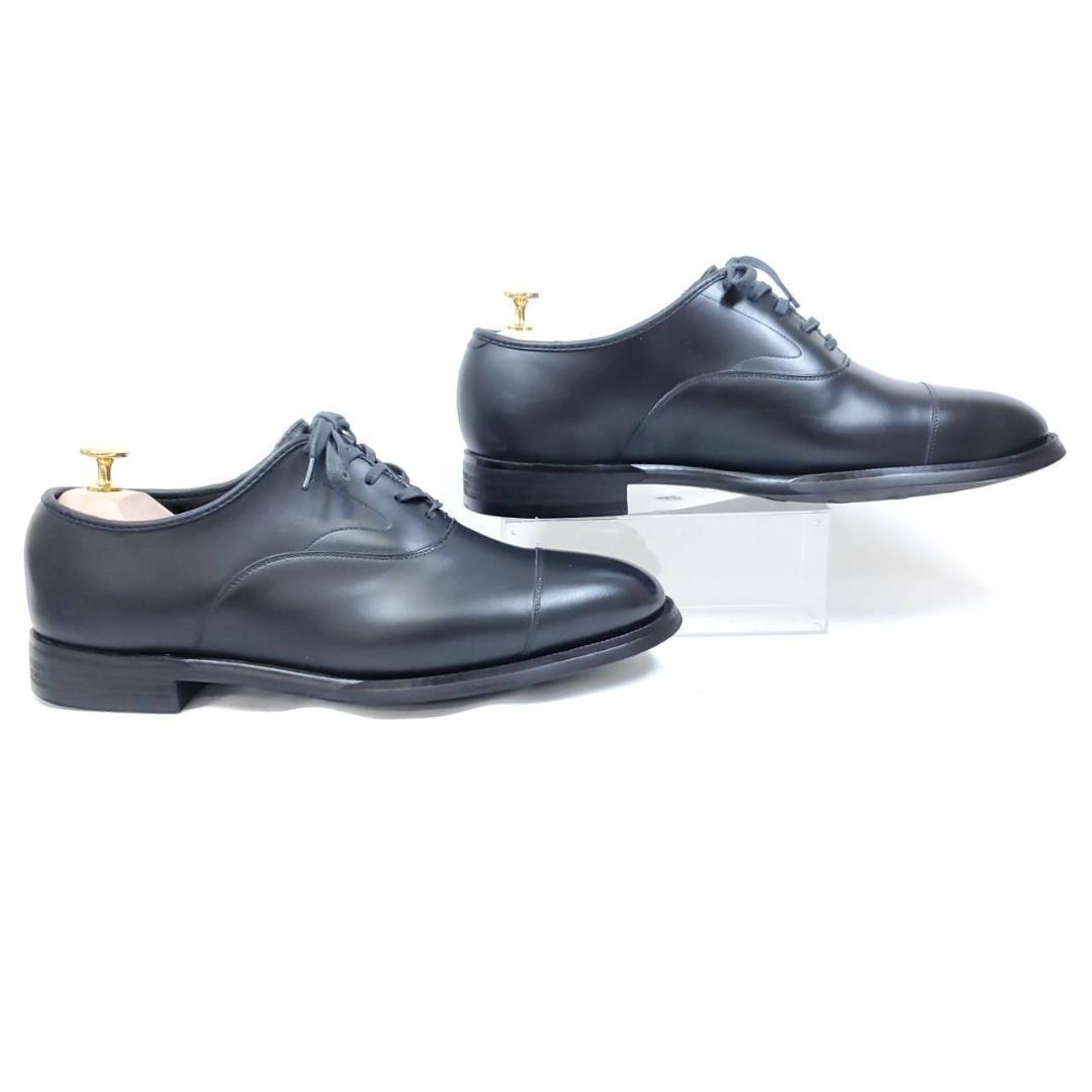 山陽山長　美品　友二郎　Q7402　ストレートチップ　US7.5　ブラック