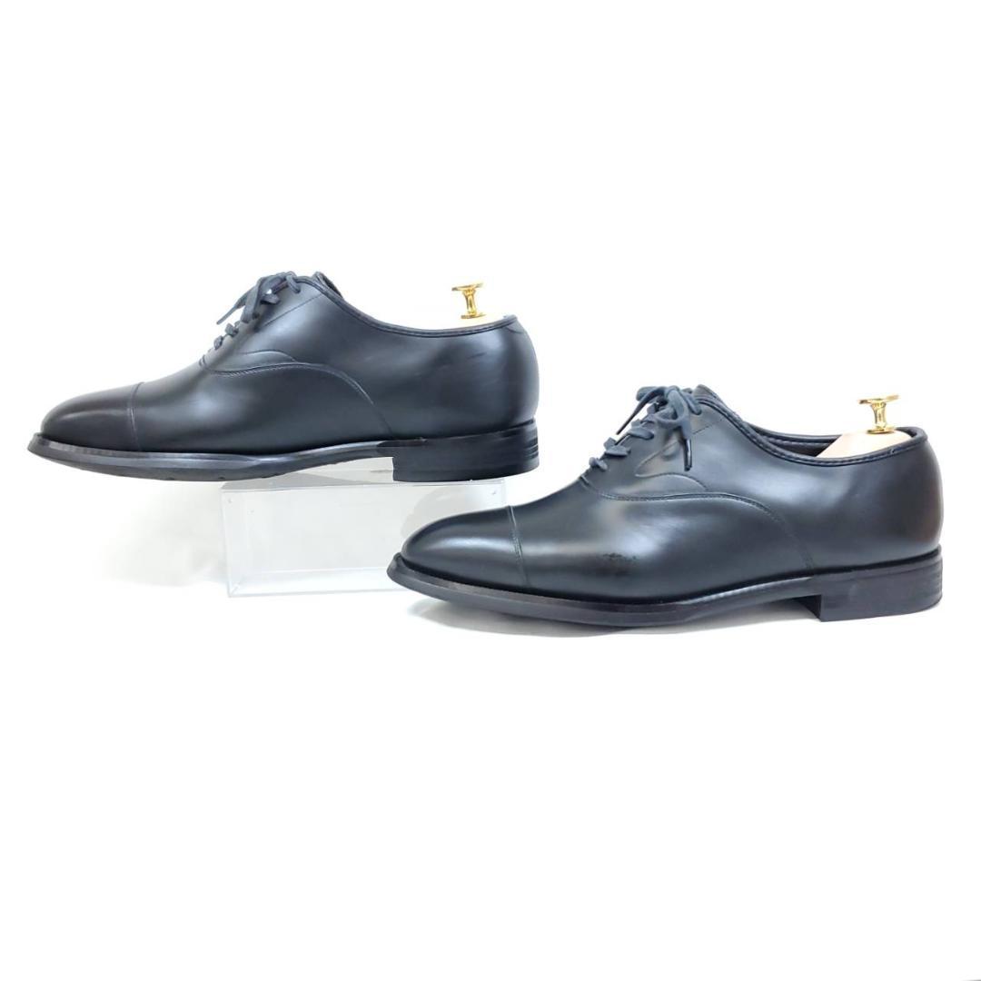 山陽山長　美品　友二郎　Q7402　ストレートチップ　US7.5　ブラック