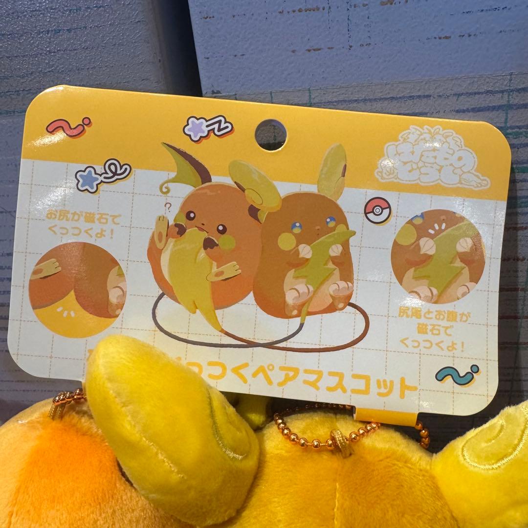 磁石でくっつくペアマスコット にたものどうし ライチュウ＆アローラライチュウ