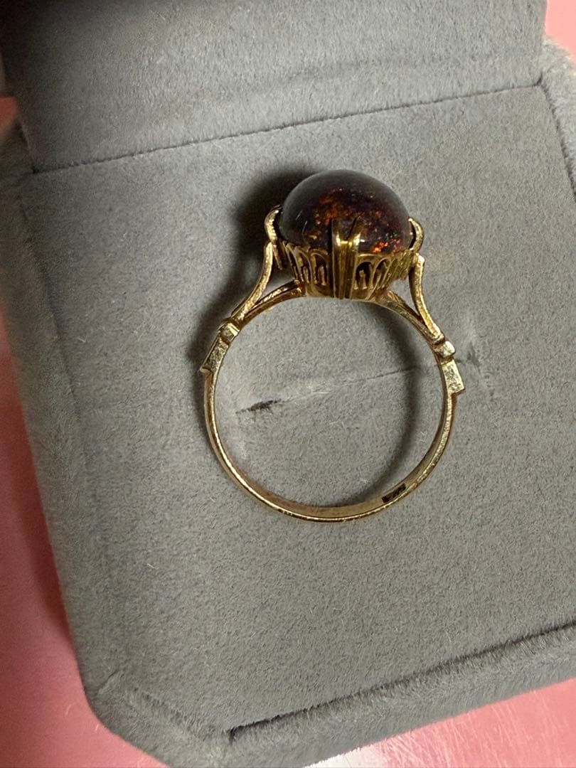 K18ブラックオパールリング　4g