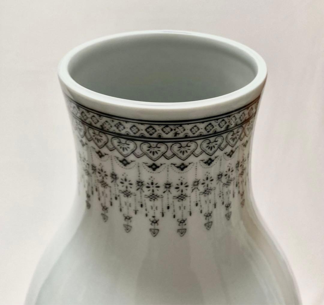 景徳鎮花瓶　中国美術　陶磁器　瓢箪型花瓶　美品　レトロ