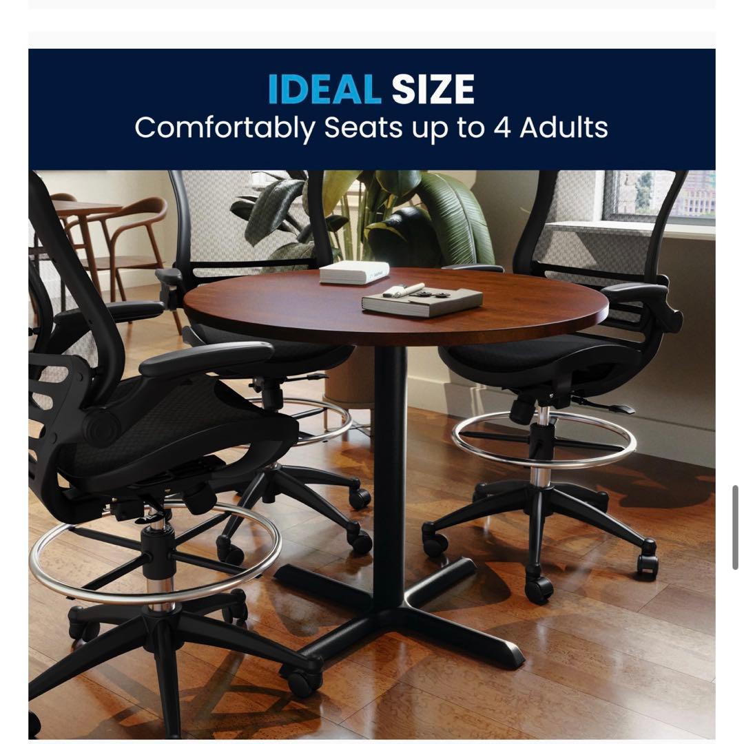 組み立てのみ未使用　円形　ミーティングテーブル　会議テーブル　ダイニングテーブル