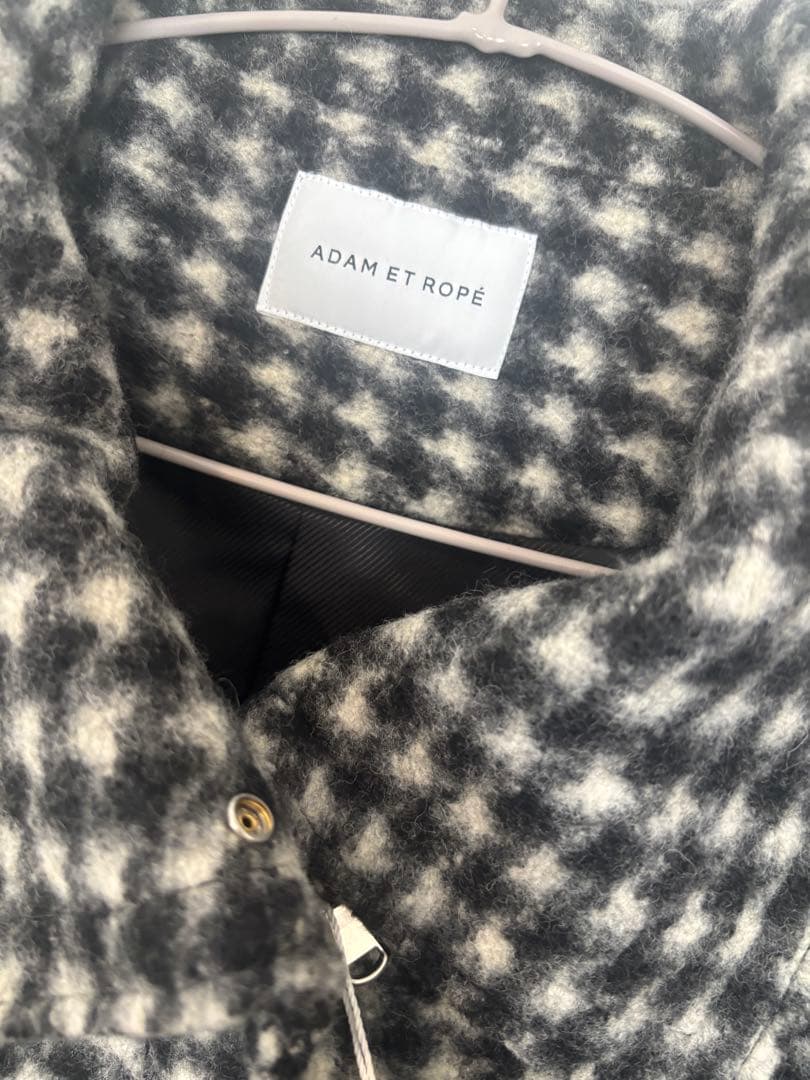 新品　ADAM ET ROPÉ FEMME スライバースタンドカラーブルゾン