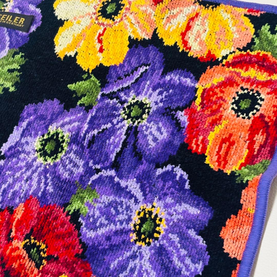 新品未使用ꫂ ၴႅၴ‪*. FEILER フェイラー ハイジ 花柄 タオルハンカチ