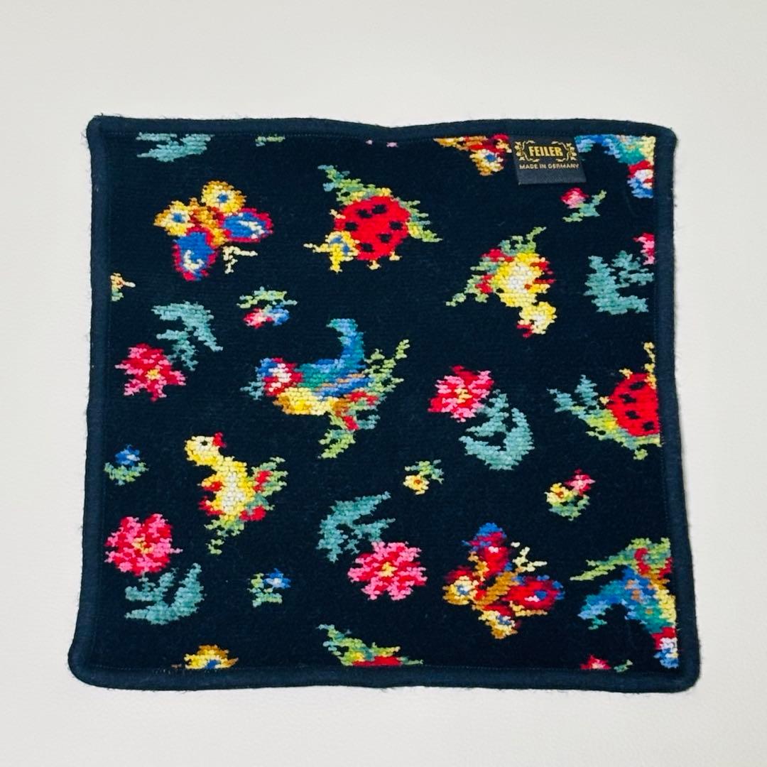 新品未使用ꫂ ၴႅၴ‪*. FEILER フェイラー ハイジ 花柄 タオルハンカチ