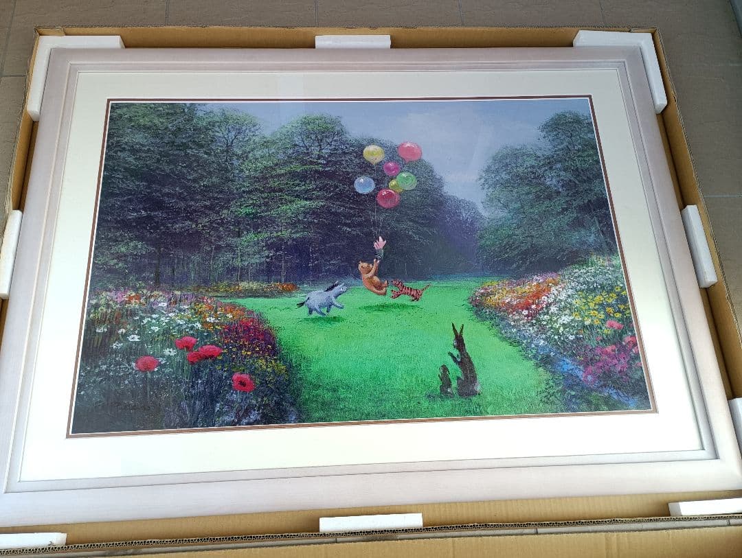 限定500枚　くまのプーさん　ファインアート　絵画　アールビバン購入