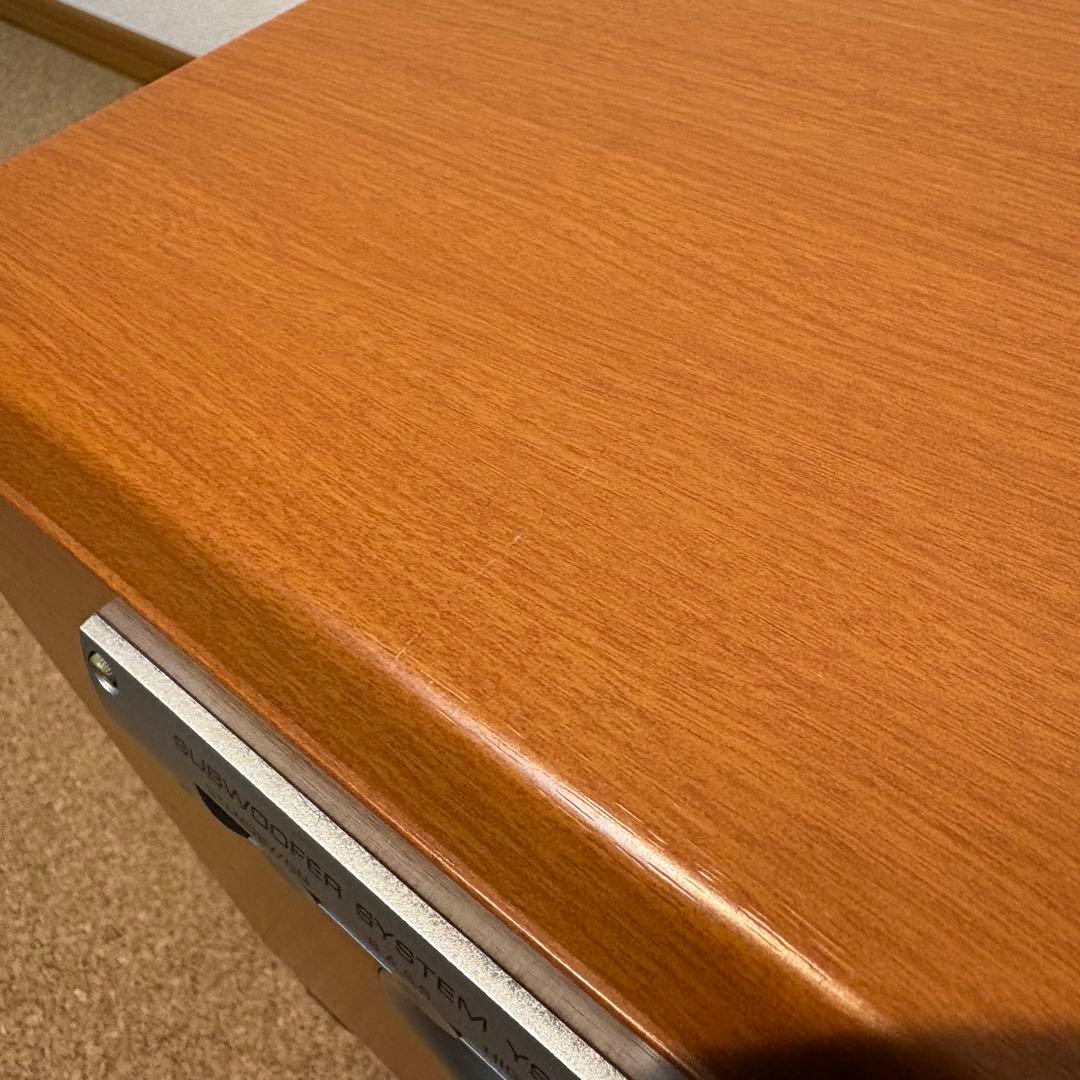 【良品】YAMAHA ヤマハ YST-SW015 サブウーファー チェリー