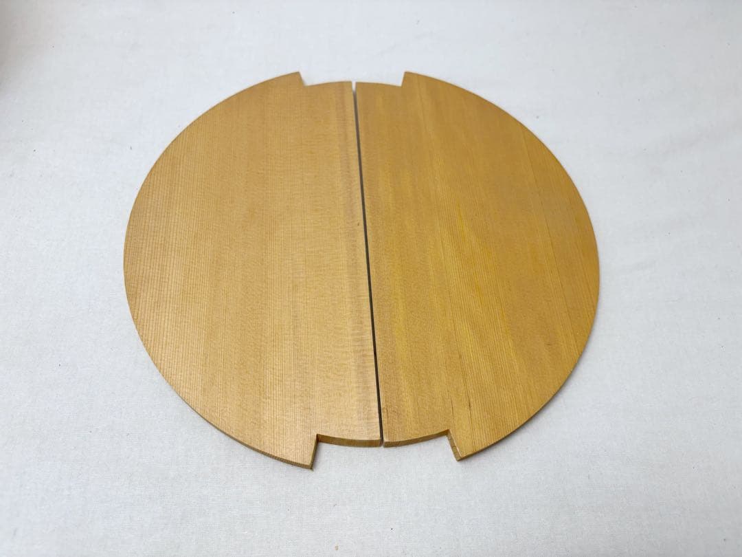 美品 茶道具 水張桶 手桶水指 木地 割蓋付き 水屋道具 露地道具 元箱