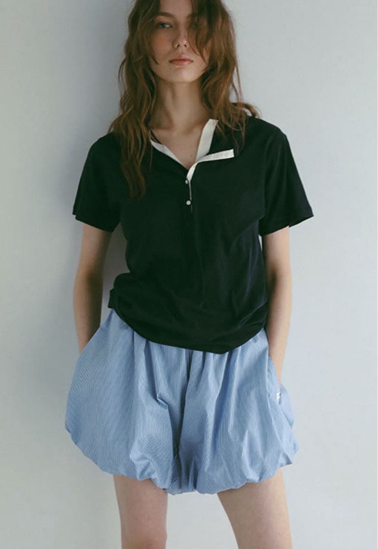 【新品未使用完売】ETRE tokyo/ヘンリーポロレイヤードセットプルオーバー