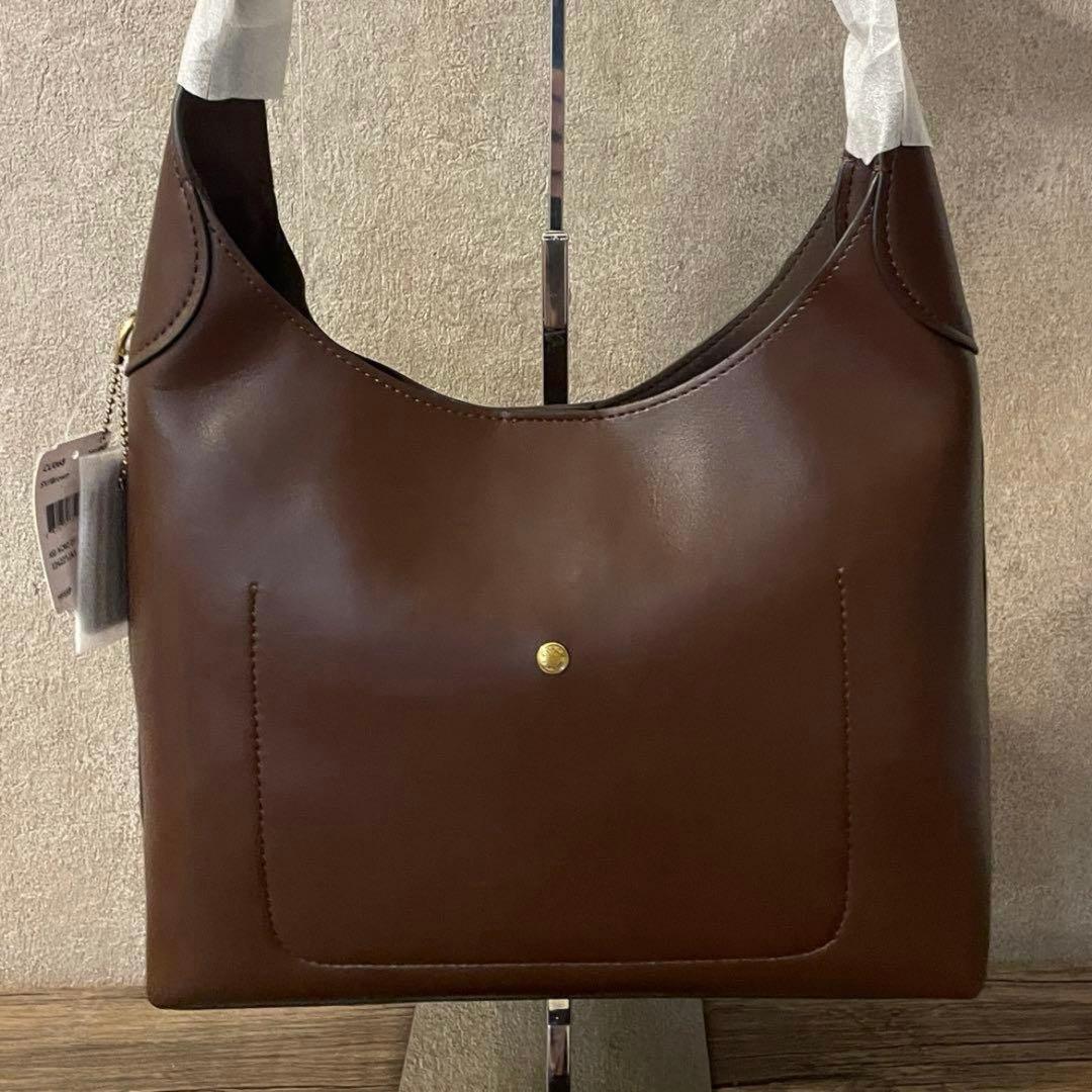 COACH コーチ　ブルックリン28　CU068 ブラウンレザー ハンドバッグ@
