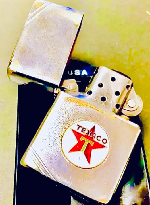 ビンテージ1991年製♠︎テキサコ★TEXACO★シャビー七宝製