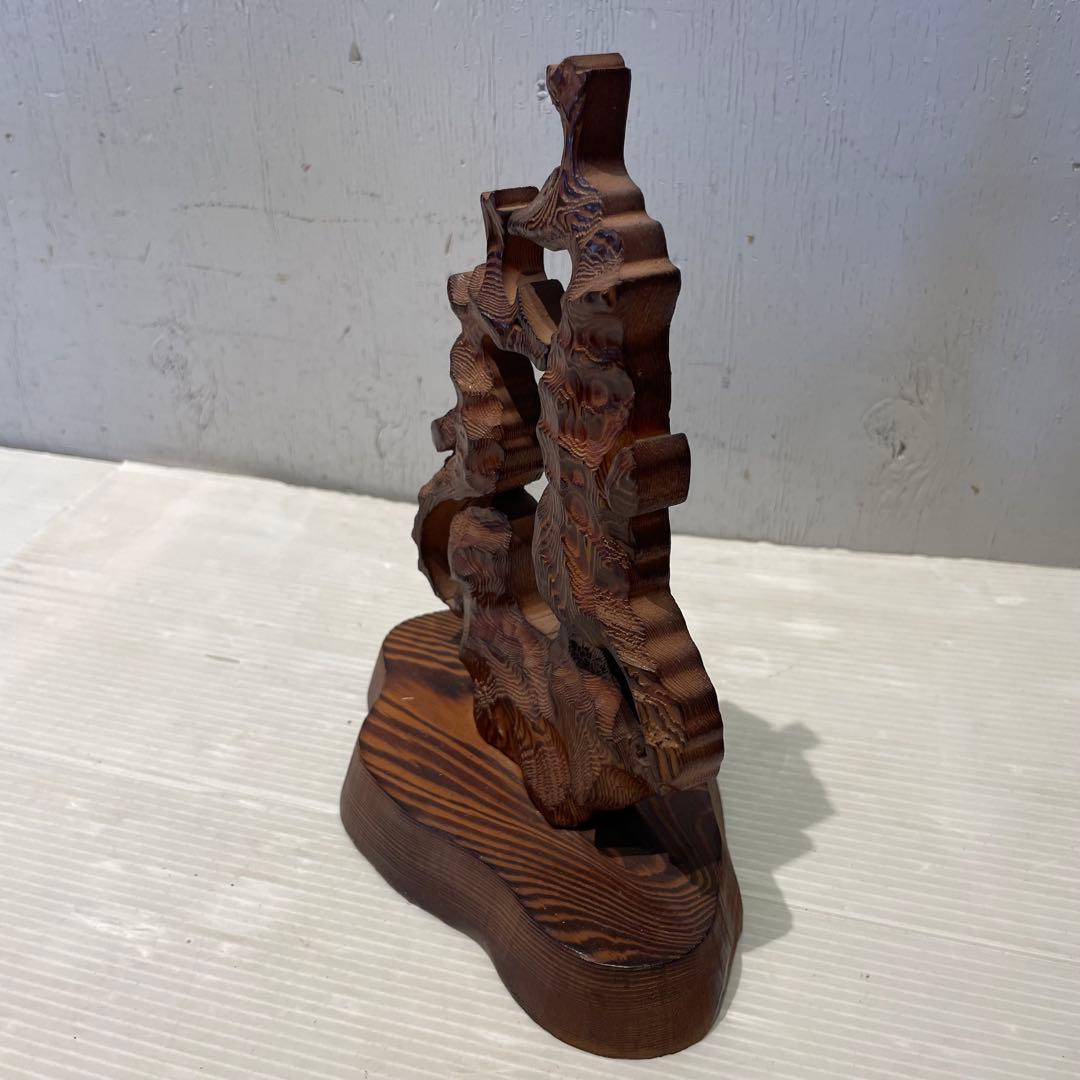 一点もの　屋久杉　希少　タツノオトシゴ　辰　置物　木製木彫り　彫刻　オブジェ