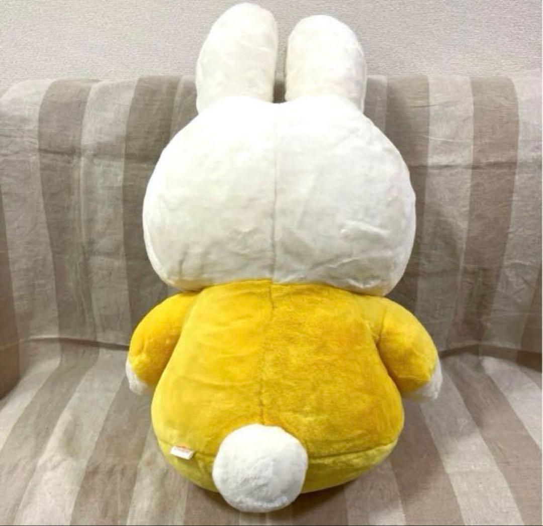 激レア　特大70cm　ミッフィー ぬいぐるみ　着付　イエロー　セキグチ製