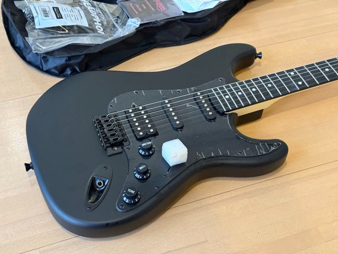 【極美品】SELDER エレキギター　STC-04 マットブラック　黒