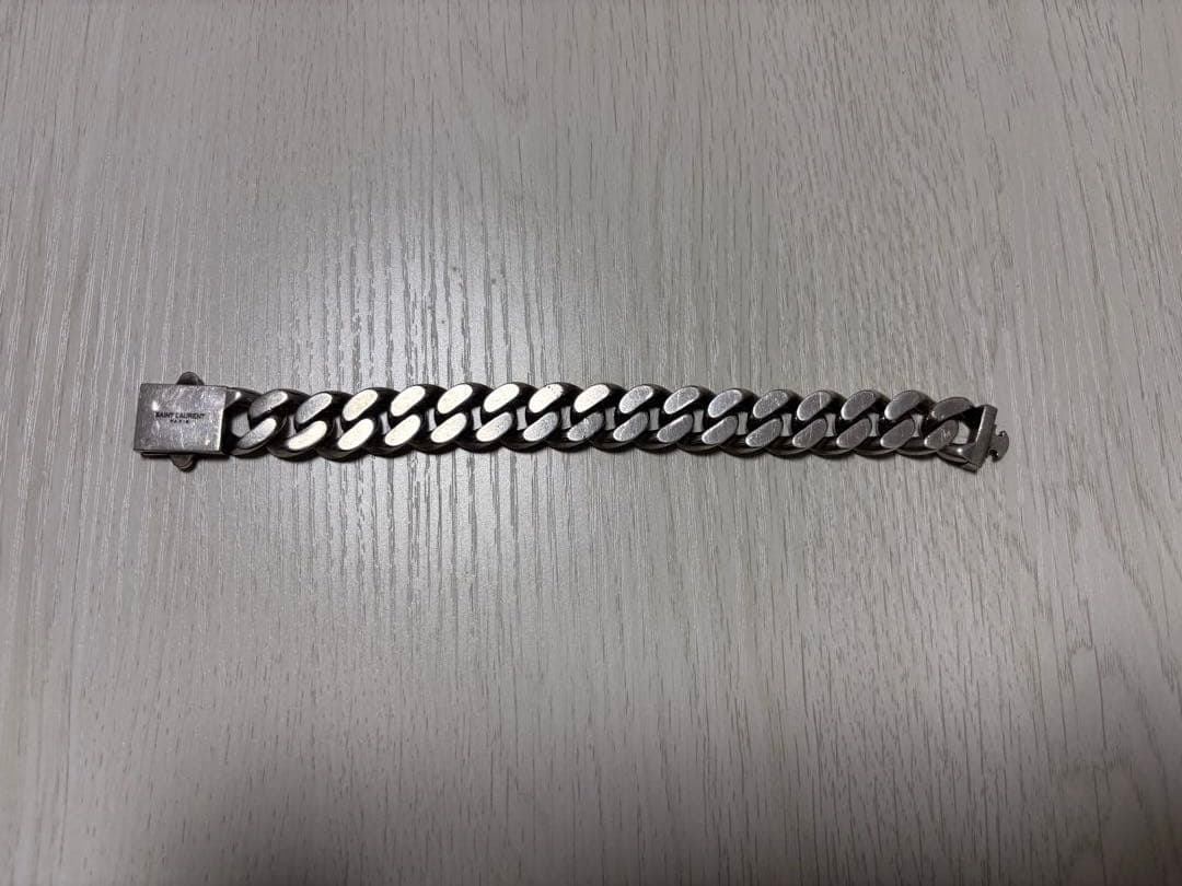 Saint Laurent サンローラン メタルカーブチェーンブレスレット